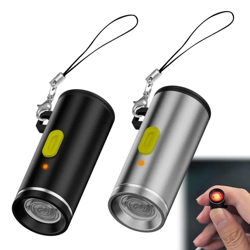USB-C Rechargeable Windproof Electric Lighter – Portable Mini Flameless Heating Coil Fire Starter for Outdoor Use