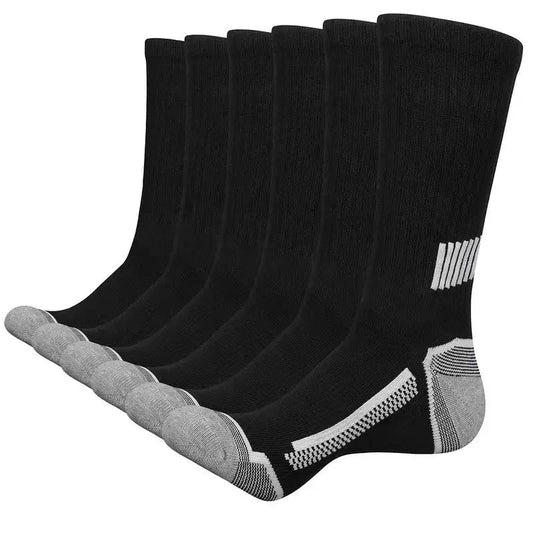 Men’s Athletic Sports Socks - 10 Pairs Breathable Crew Socks for Running, Basketball & Fitness