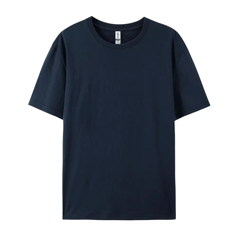 100% Cotton Solid Color T-Shirt – Unisex Short Sleeve Casual Breathable Summer Tee for Men & Women Fashion Wear