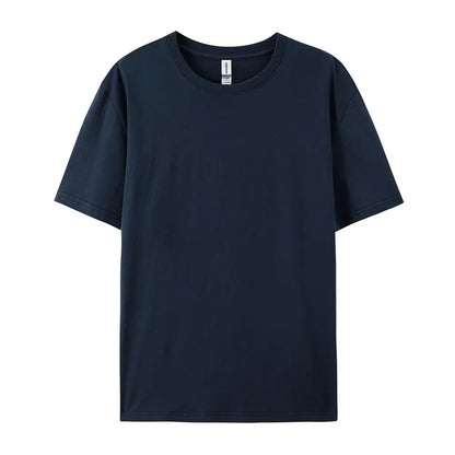 100% Cotton Solid Color T-Shirt – Unisex Short Sleeve Casual Breathable Summer Tee for Men & Women Fashion Wear