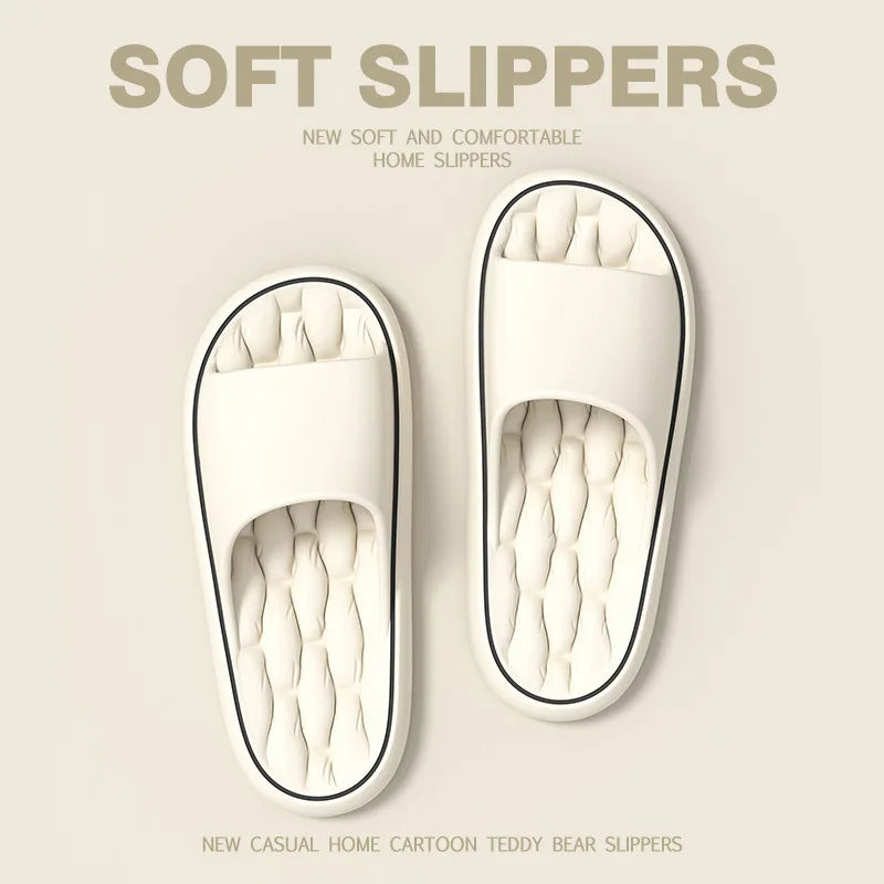 Super Light EVA Slippers – Soft Fashion Slide Sandals, Elastic Anti-Slip Indoor Bathroom Flip Flops & Casual Sneakers