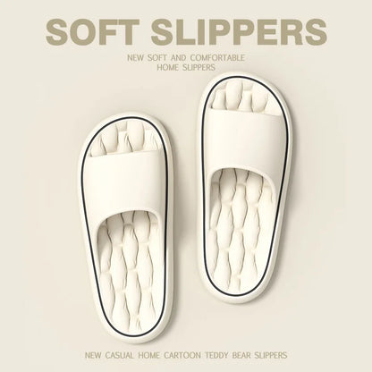 Super Light EVA Slippers – Soft Fashion Slide Sandals, Elastic Anti-Slip Indoor Bathroom Flip Flops & Casual Sneakers