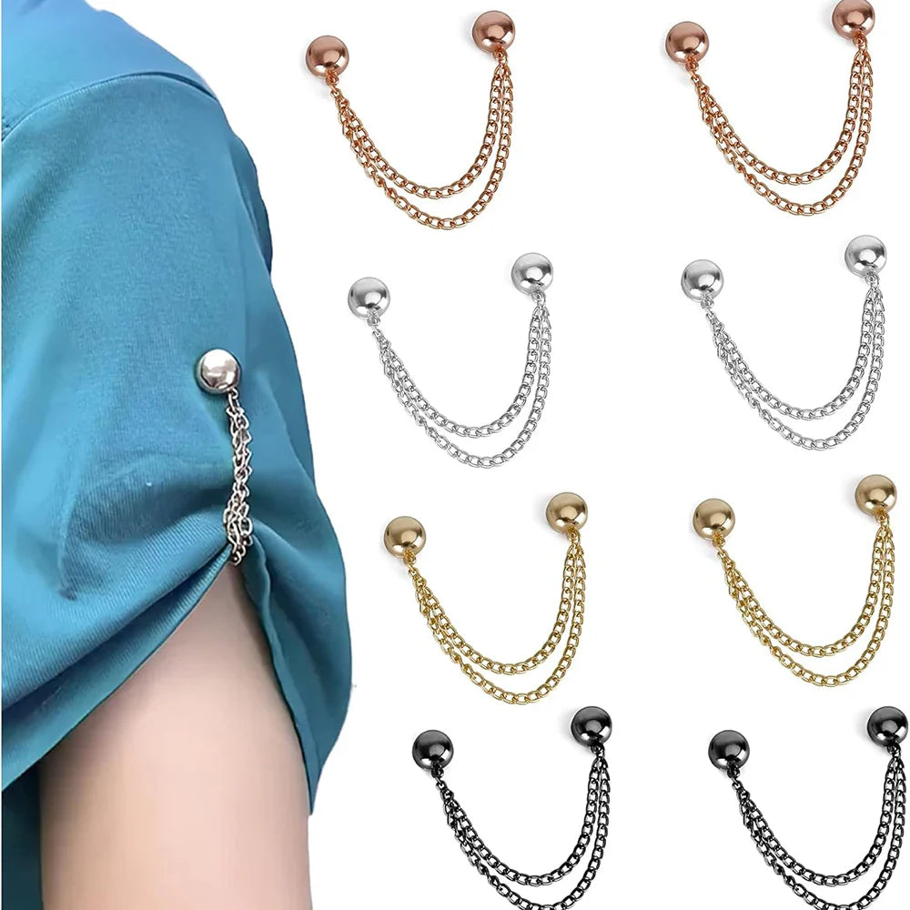 4PCS Multi-Function Magnetic Clothing Clips – Pinless Brooch Clips for Women’s Clothes & Cardigans