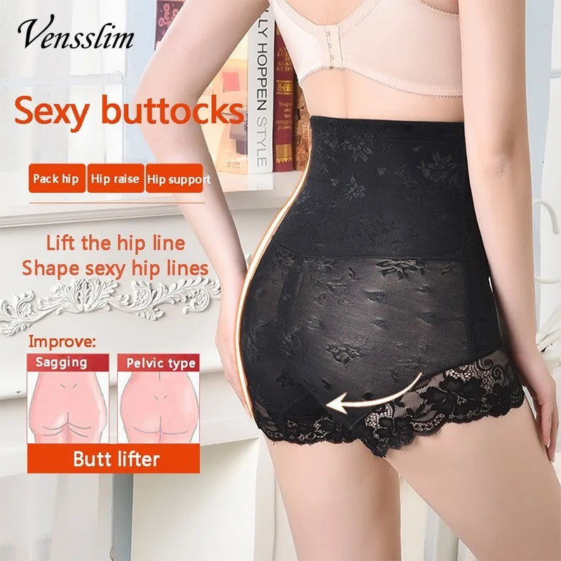 Vensslim High Waist Trainer Body Shaper Panties: Zipper Closure for Tummy and Belly Control - Slimming Shapewear Girdle Waist Trainer for Women