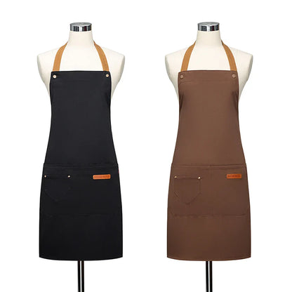 Waterproof Halter Apron – Unisex Kitchen Apron for Men & Women, Salon, Barbecue, Cleaning, Nail, and Roast Mandiles