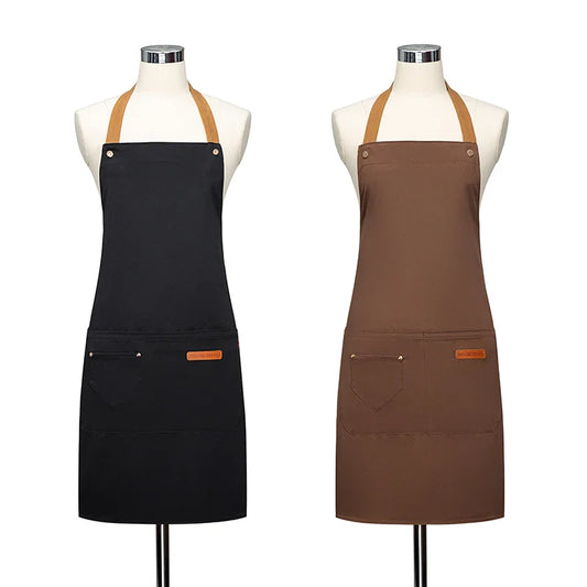 Waterproof Halter Apron – Unisex Kitchen Apron for Men & Women, Salon, Barbecue, Cleaning, Nail, and Roast Mandiles
