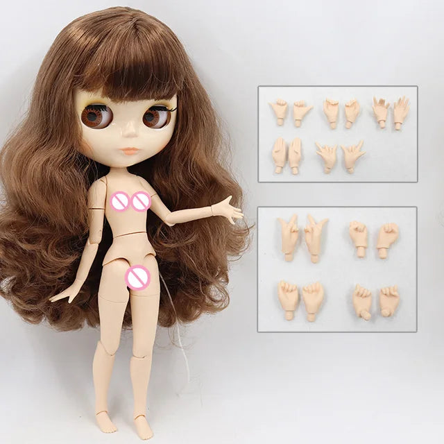 ICY DBS Blythe Doll 1/6 BJD Jointed Body — 30cm White Skin Anime Doll with Shiny & Matte Face, Special Price Gift Toy