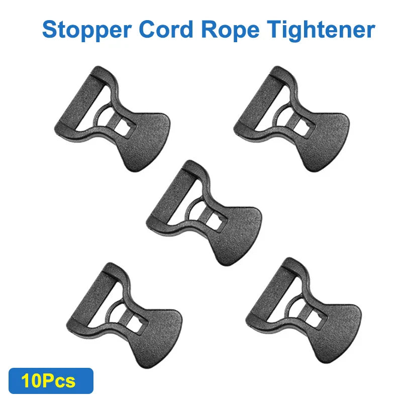 Camping Tent Reflective Windproof Rope – Adjustable Lanyard with Buckle & Pulley for Outdoor Equipment