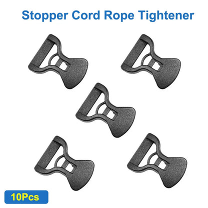 Camping Tent Reflective Windproof Rope – Adjustable Lanyard with Buckle & Pulley for Outdoor Equipment