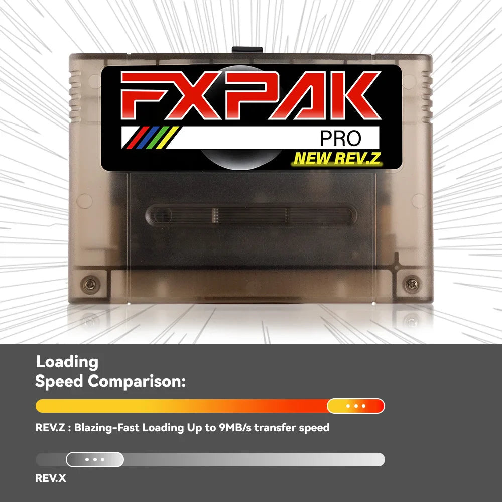 FXPAK Pro SD2 Rev.Z Game Cartridge – 16-Bit SNES/Super Famicom JP/EU/US Console, SA1 RPG Compatible with Cyclone IV