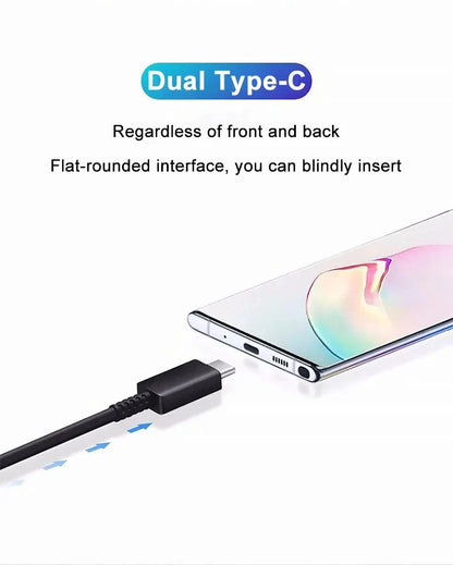 2PCS 45W PD USB-C Cables – Fast Charging & Data for Samsung Galaxy S20/S21/S22/S23 Ultra, Note 10/5G, A53/A54