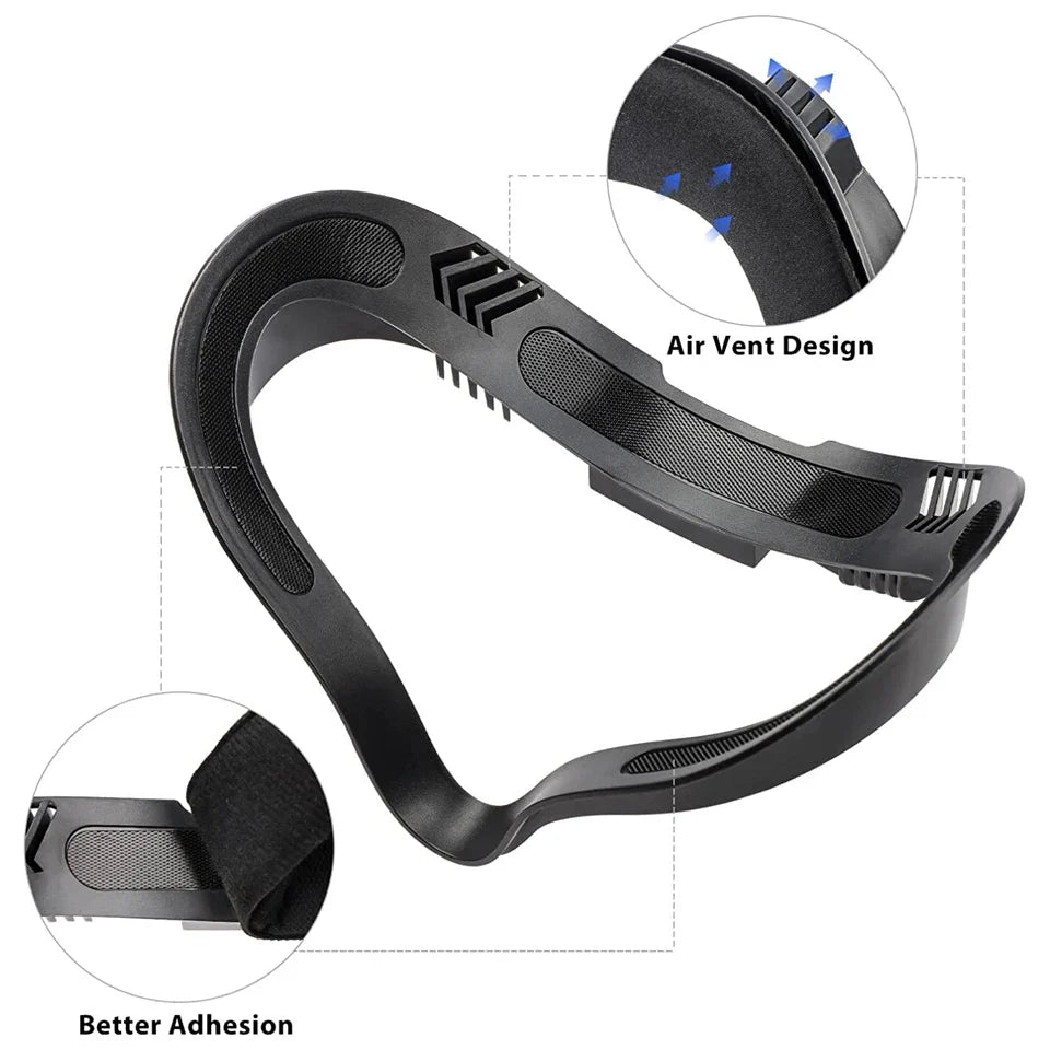 Breathable Soft Face Mask Replacement for Oculus Quest 2 — 3-in-1 Facial Interface Bracket Foam Pad Accessory