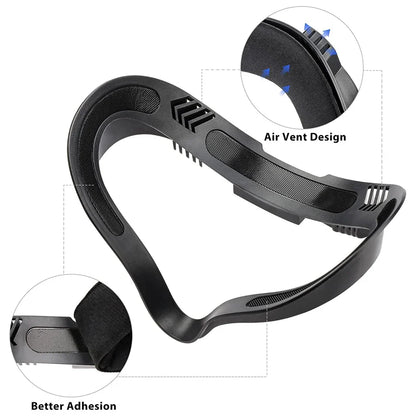 Breathable Soft Face Mask Replacement for Oculus Quest 2 — 3-in-1 Facial Interface Bracket Foam Pad Accessory