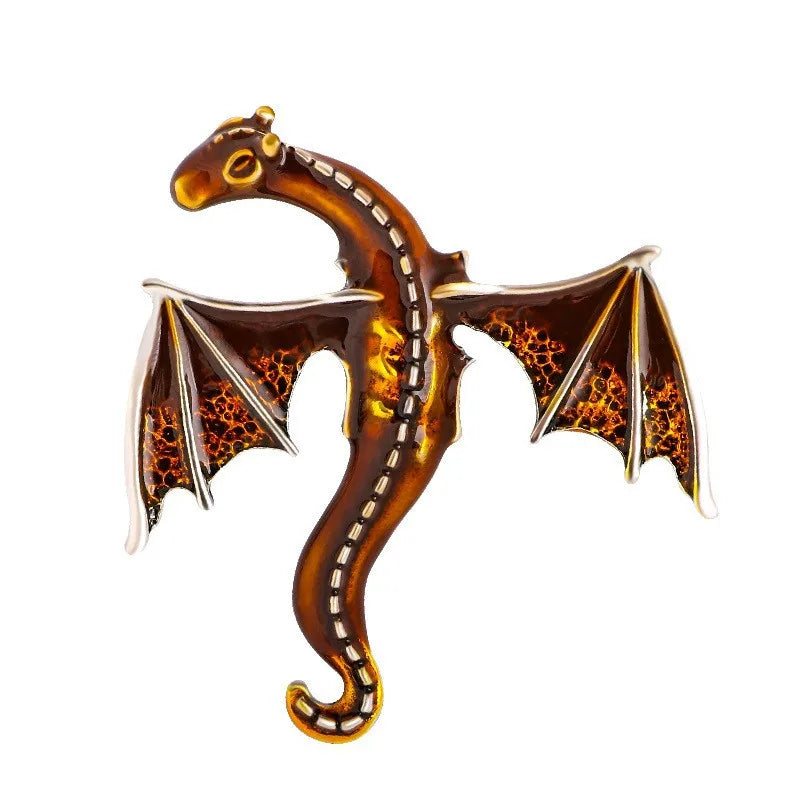 Fly Dragon Enamel Lapel Pins - Brooch for Jeans, Backpacks | Jewelry Clothing Badges | Wedding Gift & DIY Decor for Men