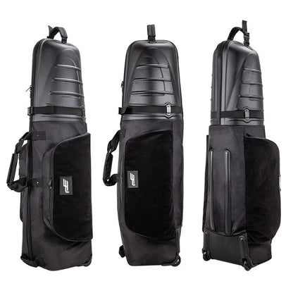 PlayEagle Hard Top Golf Travel Bag with Wheels — Foldable Hardcase with Support Rod, Portable Golf Bag 2024 HKB001