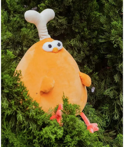 Chicken & Leg Plush Toy — Soft Gingerbread Chicken Doll for Kids & Birthday Gifts