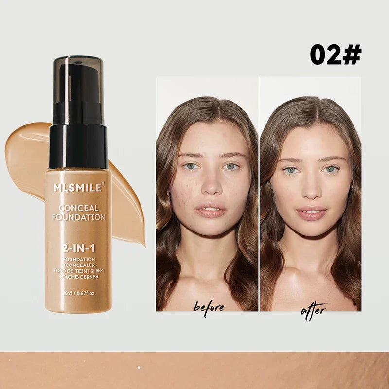 Oil-Control Matte Face Foundation Cream – Waterproof Full Coverage BBCream for Professional Makeup