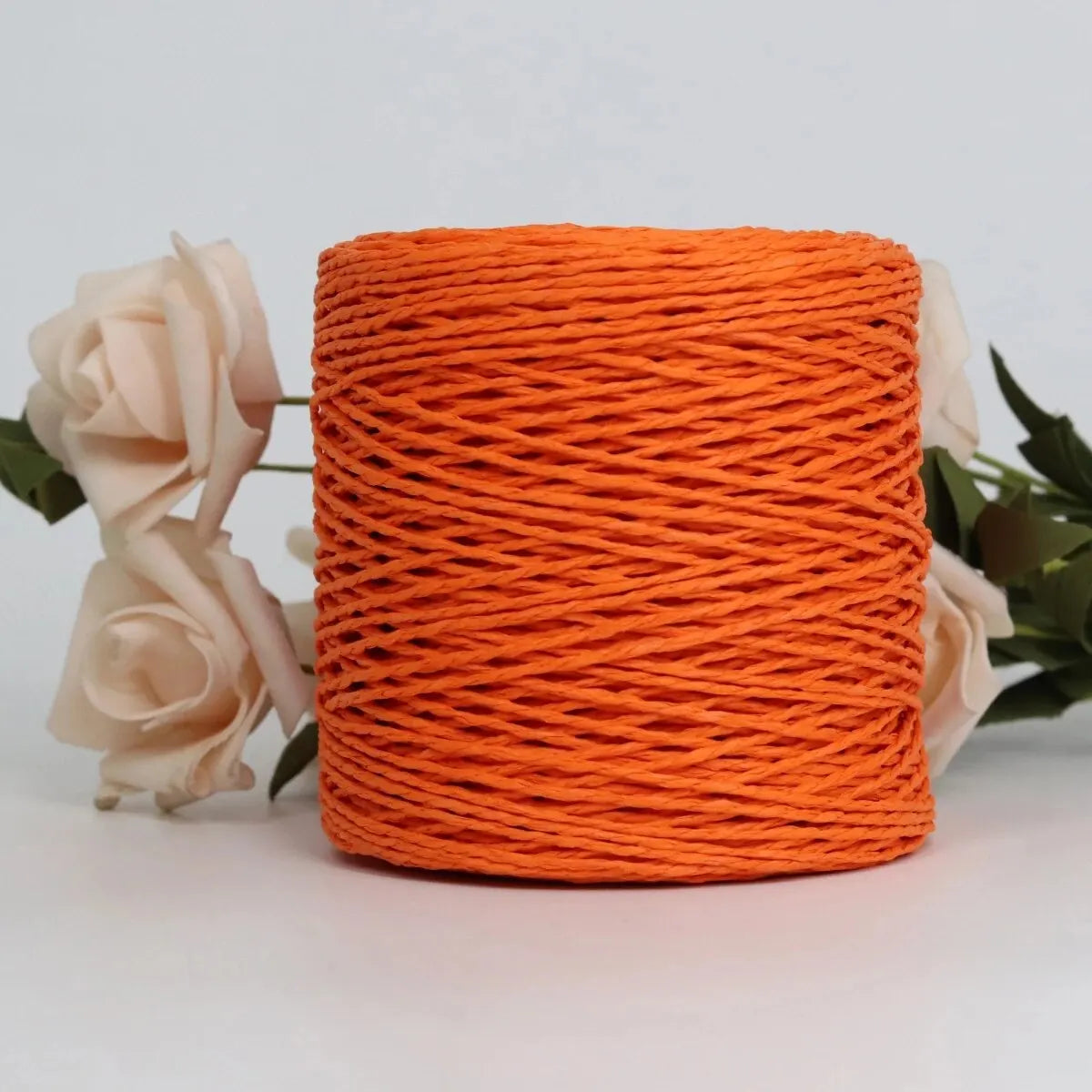 Raffia Straw Yarn - 100g Handmade Crochet Material for Summer Hats, Bags & DIY Handcraft Projects