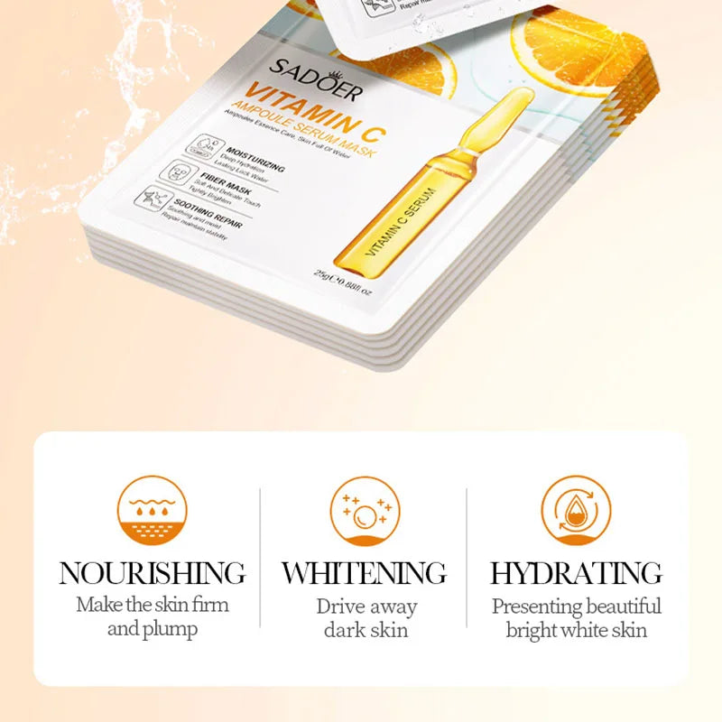15PCS 24K Gold Hyaluronic Acid Face Masks – Firming, Moisturizing & Brightening Hydrating Skincare