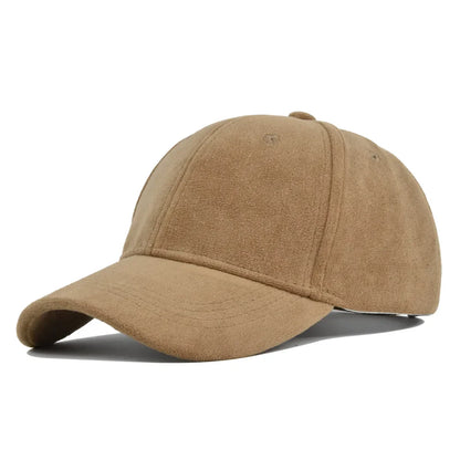 Elevate Your Style: Fashion Suede Baseball Cap - Retro Snapback Hip Hop Hat for Men and Women, Adjustable Sun Visor for Street Style