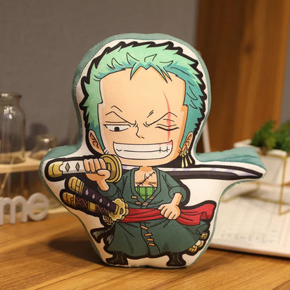 One Piece Anime Pillow – Luffy, Zoro, Sanji, Chopper & Usopp Stuffed Cartoon Cushion Toy, Perfect Birthday Gift