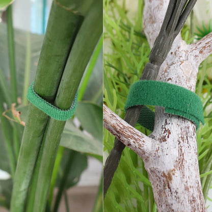 5/1 Rolls Nylon Plant Fastener Tape - Resealable Self-Adhesive Cable Ties for Supporting Grape Vines, Tomatoes, and Garden Plants