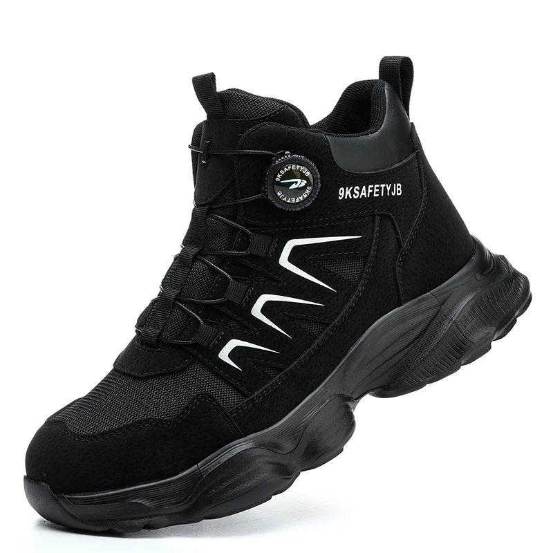 Men’s Safety Work Boots – Indestructible Steel Toe Sneakers, Anti-Smash & Anti-Puncture Tactical Shoes