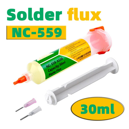 KEK 559 Flux Solder Paste 10ml — Needle Tube Rosin Agent for Soldering & Desoldering