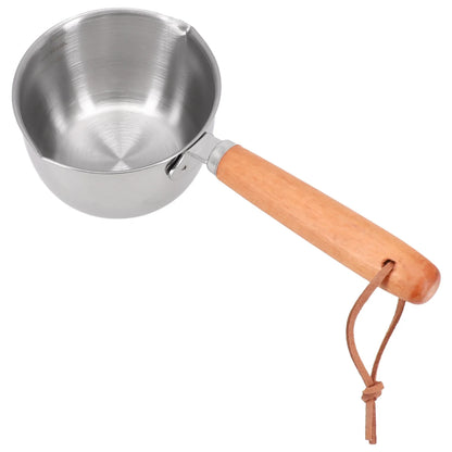 Stainless Steel Saucepan – Hot Oil & Milk Pan for Boiling, Melting & Kitchen Cooking
