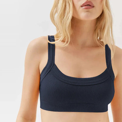 Women’s Knitted Cotton Tube Top – Ribbed Stretchy Sleeveless Crop Cami Slim Fit Summer Streetwear Sexy White Top