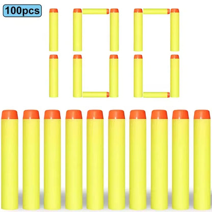 100/50PCS 7.2cm Foam Refill Darts for Nerf N-Strike Elite Blasters – Soft Bullet Toy Gun Accessories for Kids