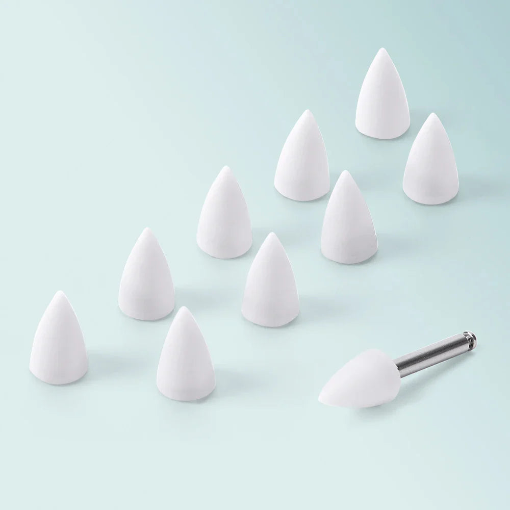 JoyDental 20pcs Dental Silicone Composite Polishers – 3 Shapes (Cup, Inverted Cone, Point) 2.35mm for Finishing & Polishing