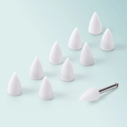 JoyDental 20pcs Dental Silicone Composite Polishers – 3 Shapes (Cup, Inverted Cone, Point) 2.35mm for Finishing & Polishing