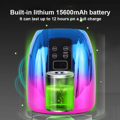 90W Rechargeable Nail Lamp – Cordless LED UV Light for Acrylic Nails, Wireless Manicure Machine with Mirror Bottom