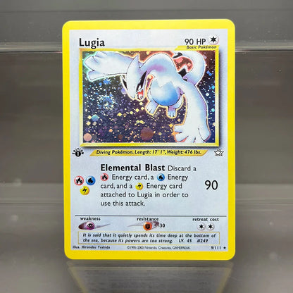 1996 Pokémon 1st Edition Base Set Flash Cards – Shining Charizard, Lugia, Wigglytuff Collection, PTCG Proxy Cards