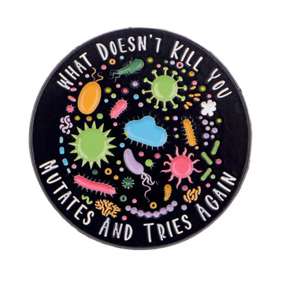 Bacterial Enamel Pins - Nurse & Doctor Badge Brooches for Backpack, Lapel, Cosplay & Gifts