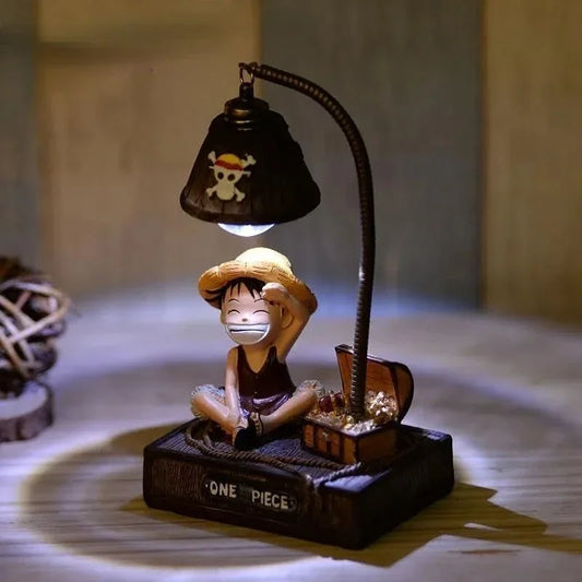 One Piece Luffy LED Night Light – Cute Anime Desk Lamp for Office, Study & Birthday Gifts