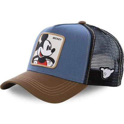 High-Quality Disney Anime Cartoon Snapback – Cotton Baseball Cap for Men & Women, Hip Hop Dad Hat, Trucker Mesh Hat