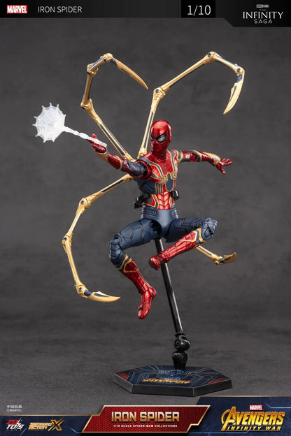 ZD Toys Spider-Man No Way Home 1/10 Action Figure – Peter Parker Gold Black Red Marvel Legends Collectible Toy