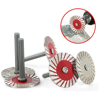 40mm Diamond Cutting Disc: Circular Saw Blade with 6mm Shank for Wood, Metal, Stone, Granite, Marble - Sanding and Grinding Wheel
