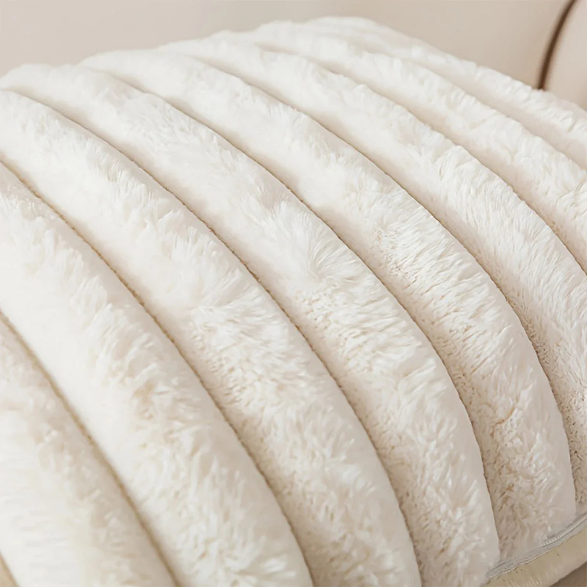 Luxurious Plush Striped Pillowcases – Soft Decorative Cushion Covers for Sofa Interiors