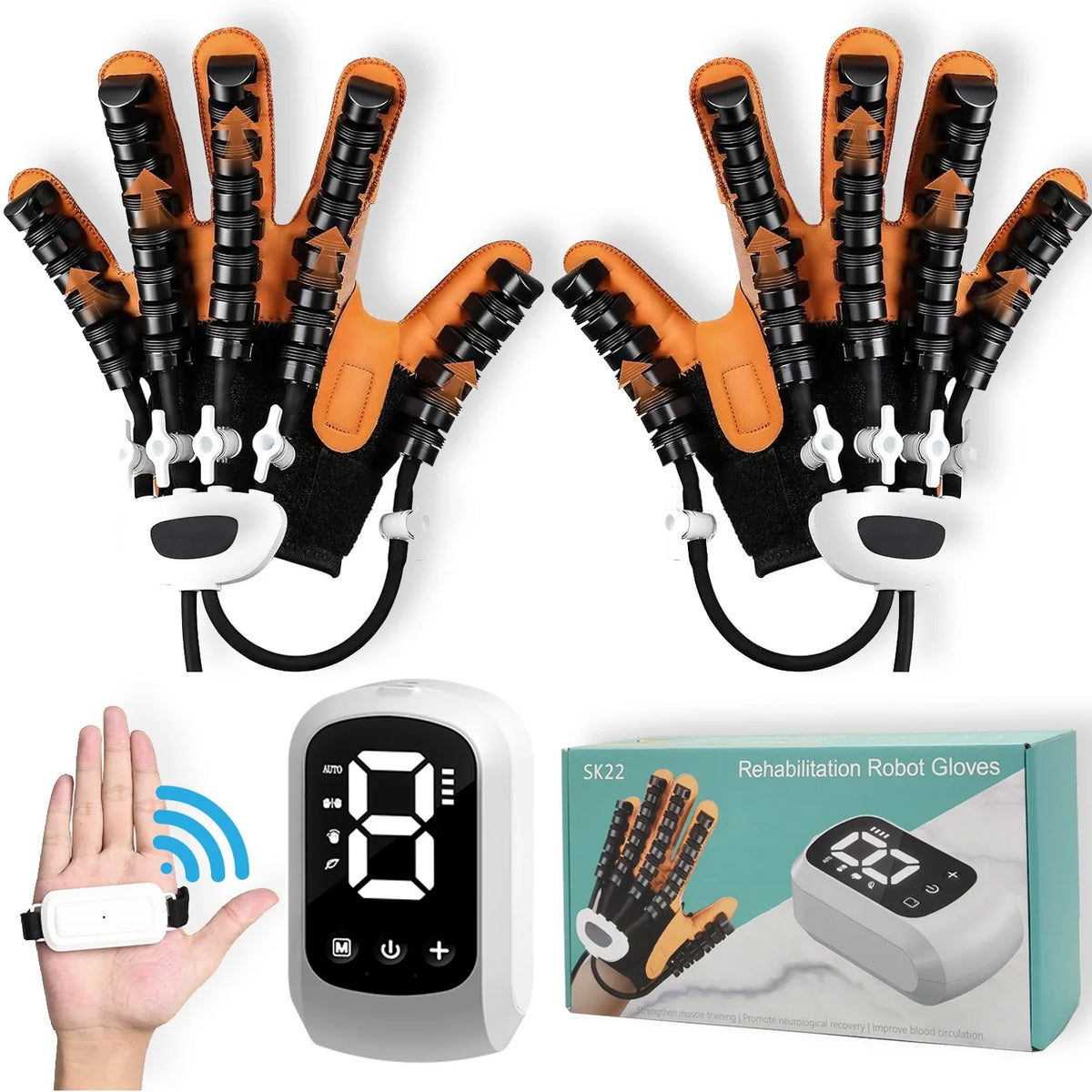 2025 Hand Rehabilitation Robot Gloves – Stroke & Hemiplegia Finger Exercise Trainer for Rehabilitation Therapy Device