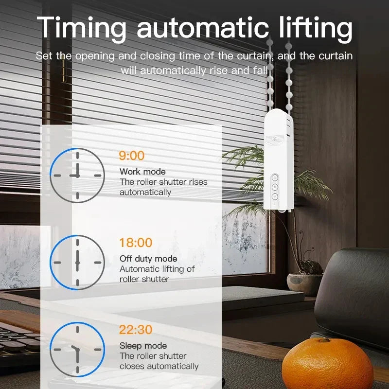 Tuya WiFi Smart Blind Motor – App-Controlled Automatic Roller Shutter & Curtain Opener Driver