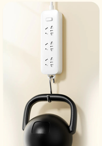 Toocki Punch-Free Wall-Mounted Power Strip Holder – Socket Fixer & Home Power Organizer for Kitchen & Office