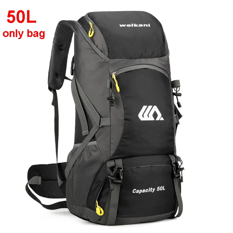 50L Travel Backpack for Men — Large Waterproof Hiking, Camping & Mountaineering Rucksack, Outdoor Sports Luggage Bag