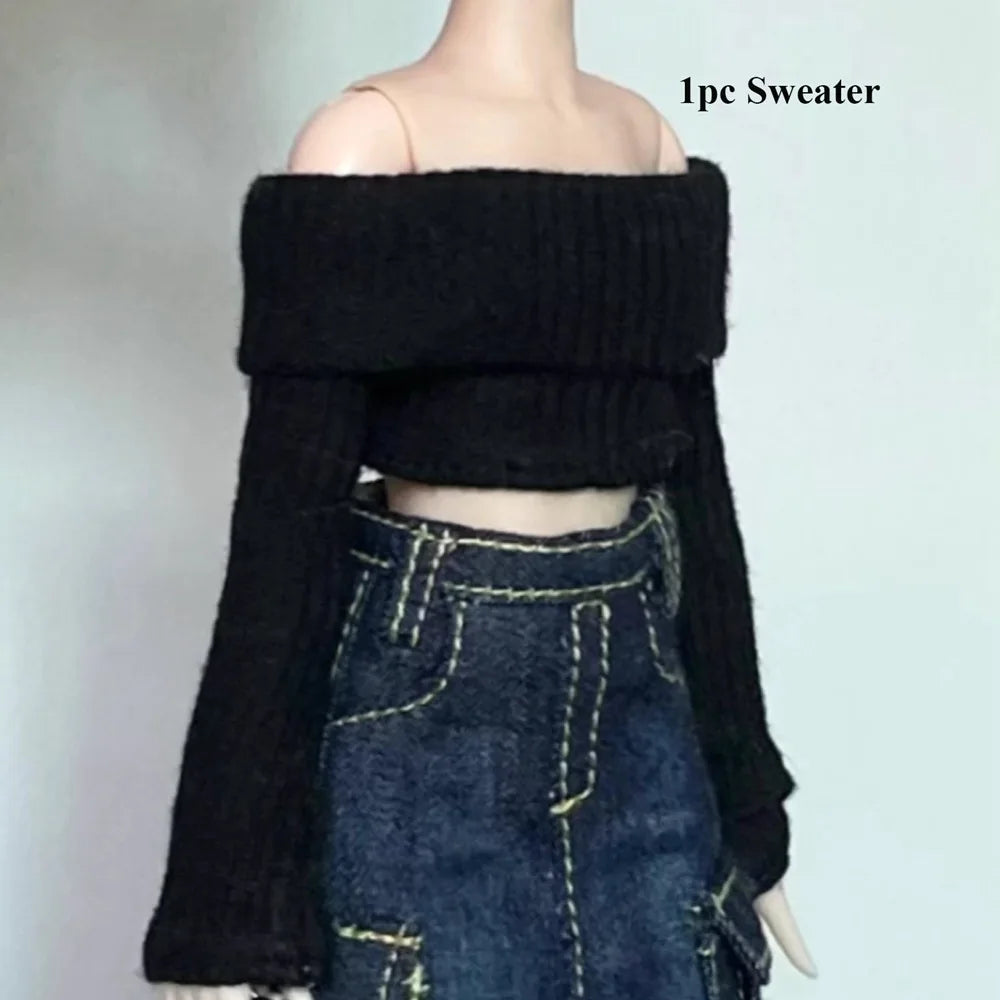 Casual DIY Doll Clothes — Handmade Cute T-Shirt, Vest & Jeans Outfit for Licca OB24/26/27 Dolls