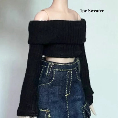 Casual DIY Doll Clothes — Handmade Cute T-Shirt, Vest & Jeans Outfit for Licca OB24/26/27 Dolls
