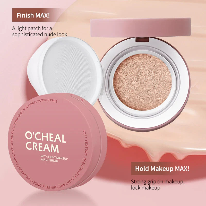 OCHEAL CC Cream Cushion Foundation – Long-Lasting Moisturizing Concealer & BB Cream for Face Makeup