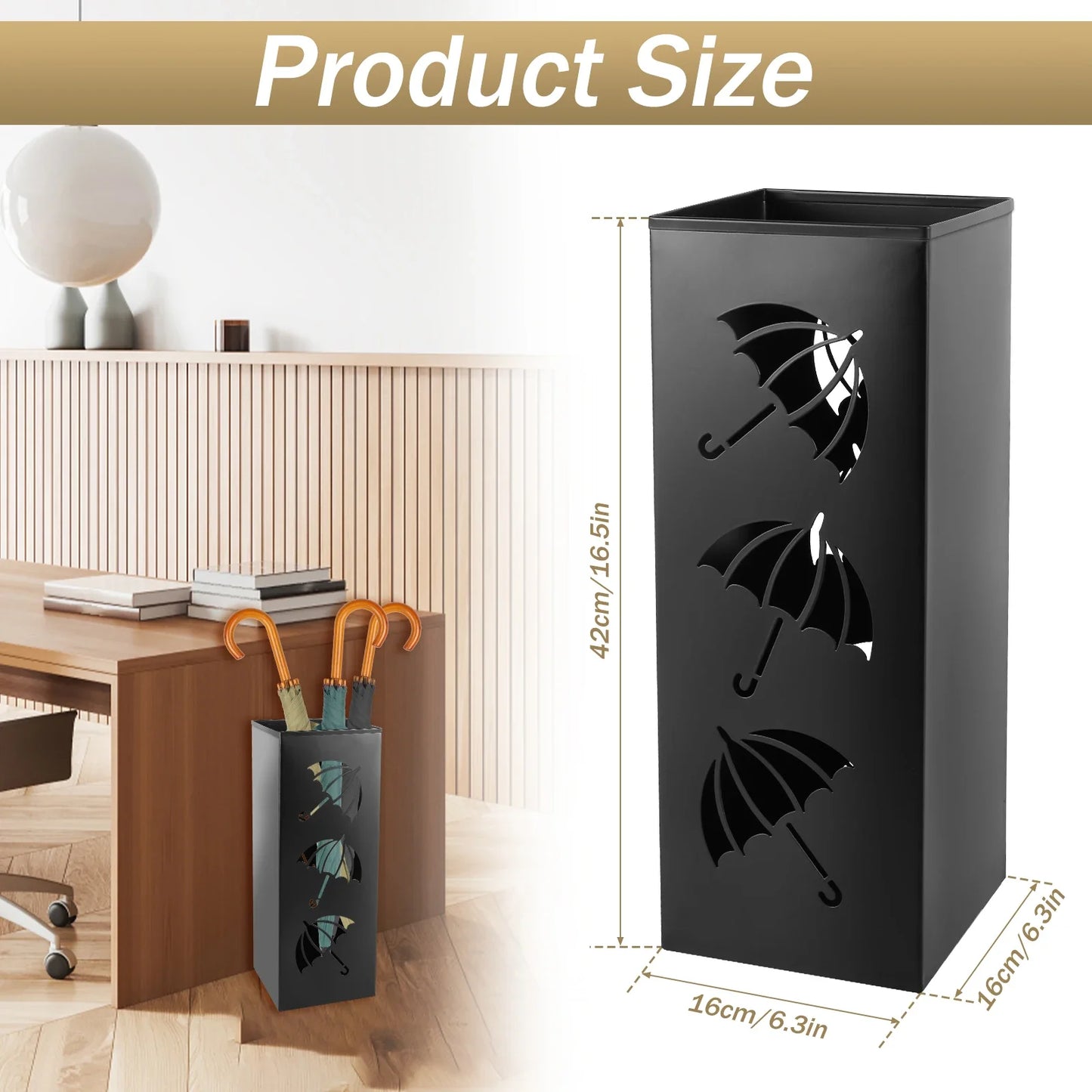 Multipurpose Metal Umbrella Holder Stand - Stylish and Functional Decor for Your Home