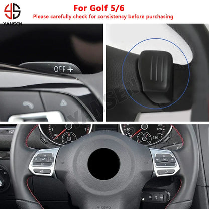 Paddle Shifter for VW Golf 5 MK5 & Golf 6 MK6 GTI | Carbon Sticker Steering Wheel Shift Accessories   2/2